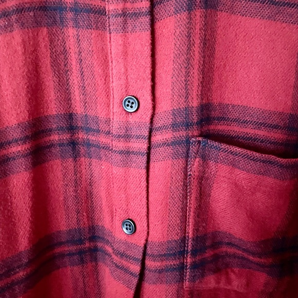 Madewell Flannel Oversized Ex-Boyfriend Shirt in Windowpane - Picture 11 of 16